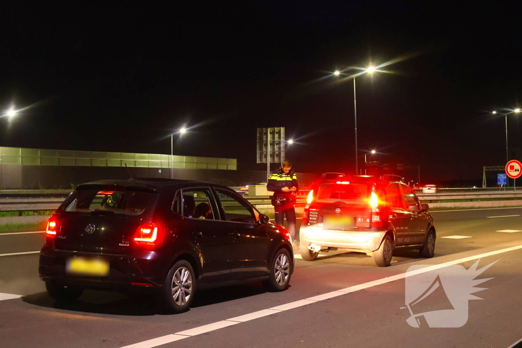 Tunnel afgesloten door ongeval met motorrijder