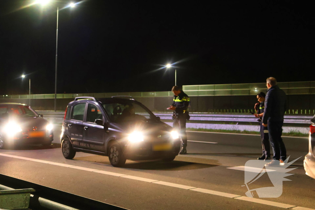 Tunnel afgesloten door ongeval met motorrijder