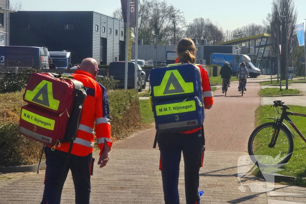 Fietser komt hard ten val, traumateam ingezet