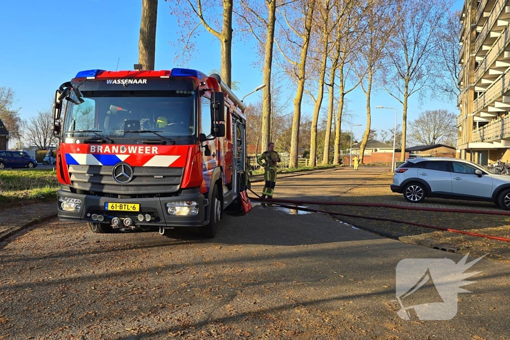 Auto zwaar beschadigd door brand