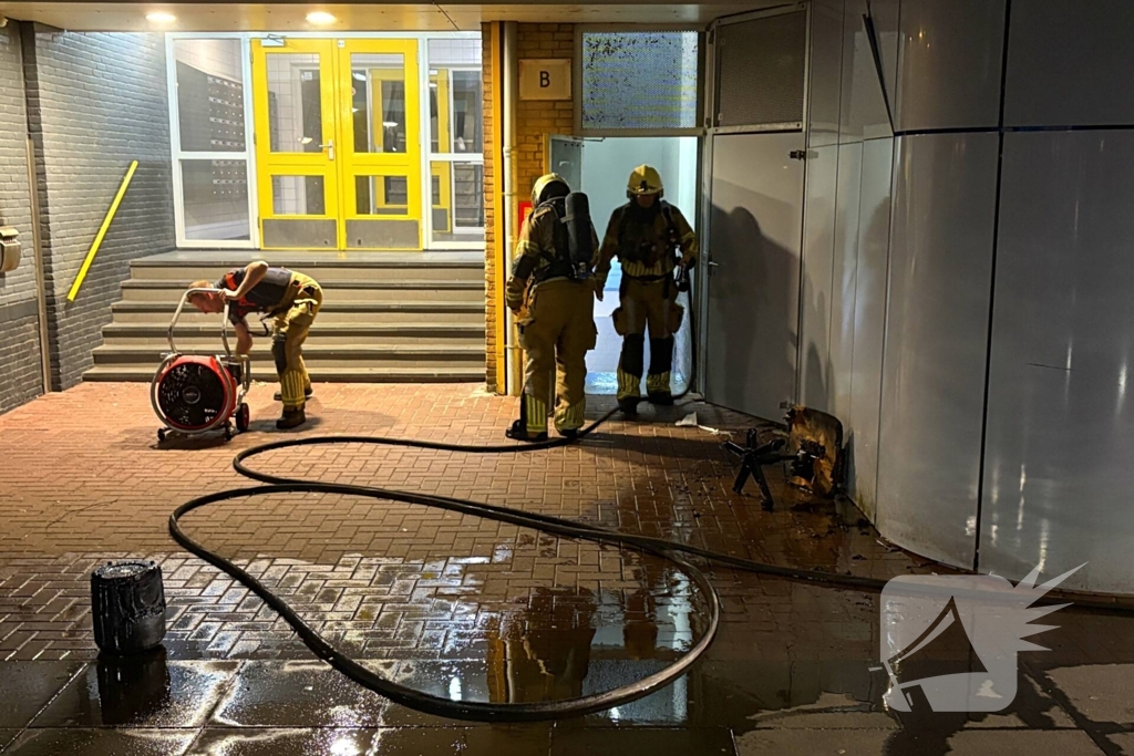 Brand in Kelder van flatgebouw