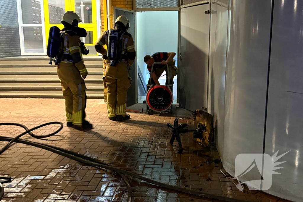 Brand in Kelder van flatgebouw
