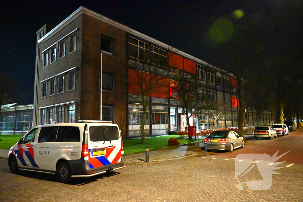 Grote politie-inzet bij inbraak in atelier