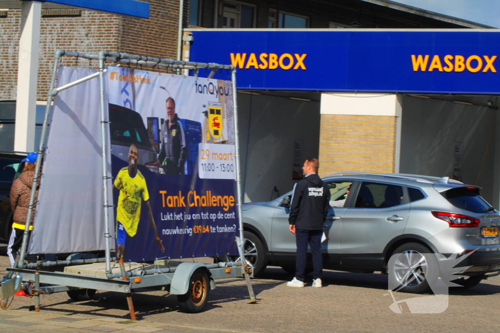 Benzinepomp organiseert tankchallenge
