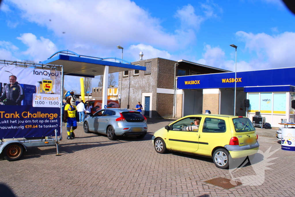Benzinepomp organiseert tankchallenge