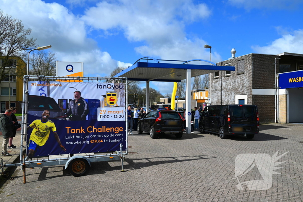 Benzinepomp organiseert tankchallenge