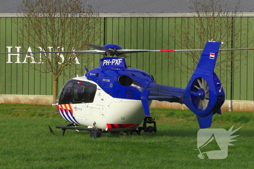 Politiehelikopter biedt directe ondersteuning bij noodsituatie