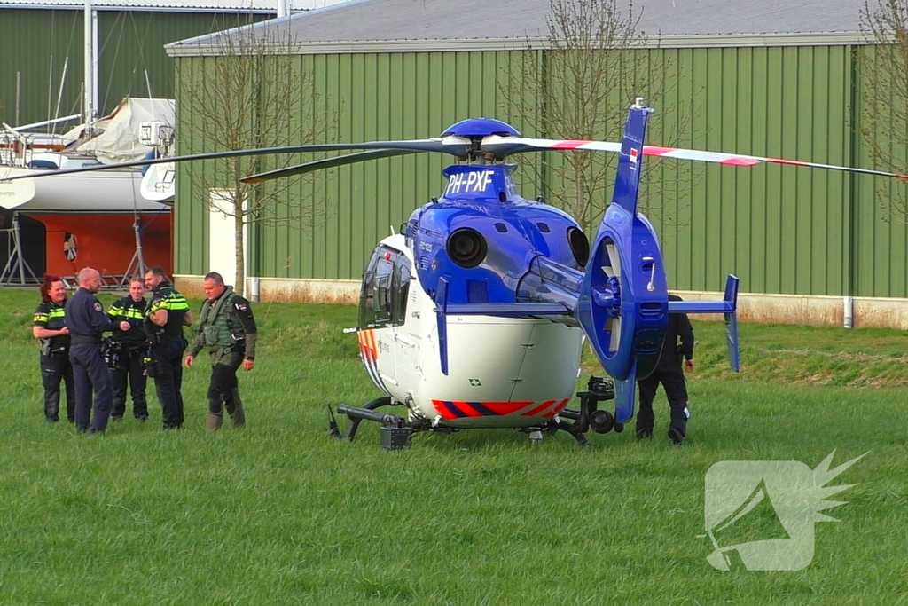 Politiehelikopter biedt directe ondersteuning bij noodsituatie