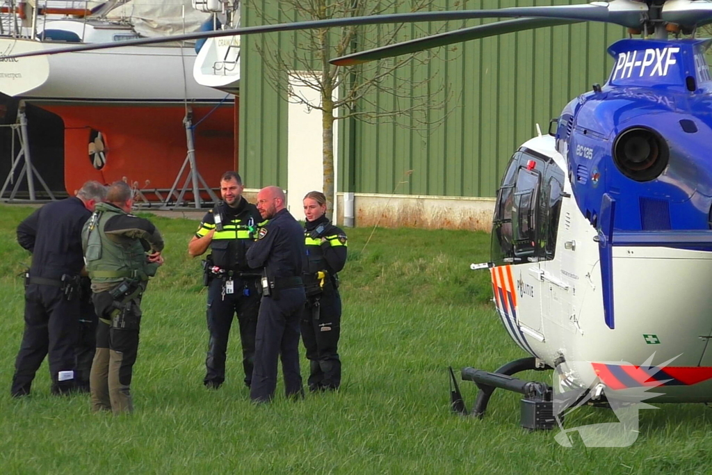 Politiehelikopter biedt directe ondersteuning bij noodsituatie