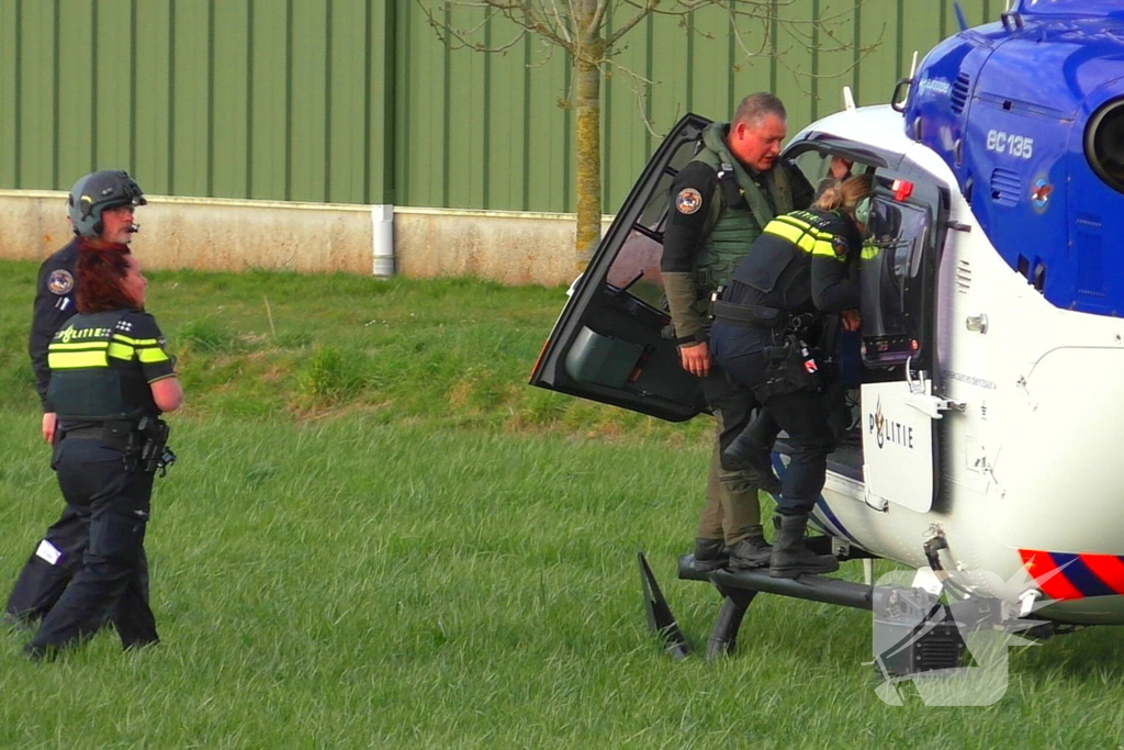 Politiehelikopter biedt directe ondersteuning bij noodsituatie