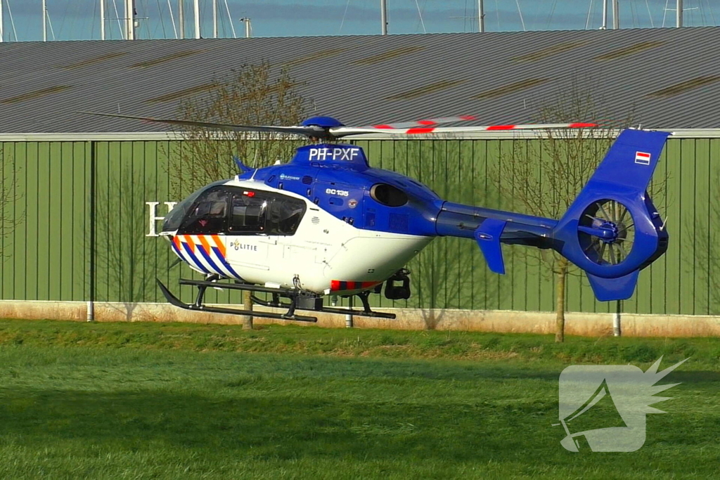 Politiehelikopter biedt directe ondersteuning bij noodsituatie
