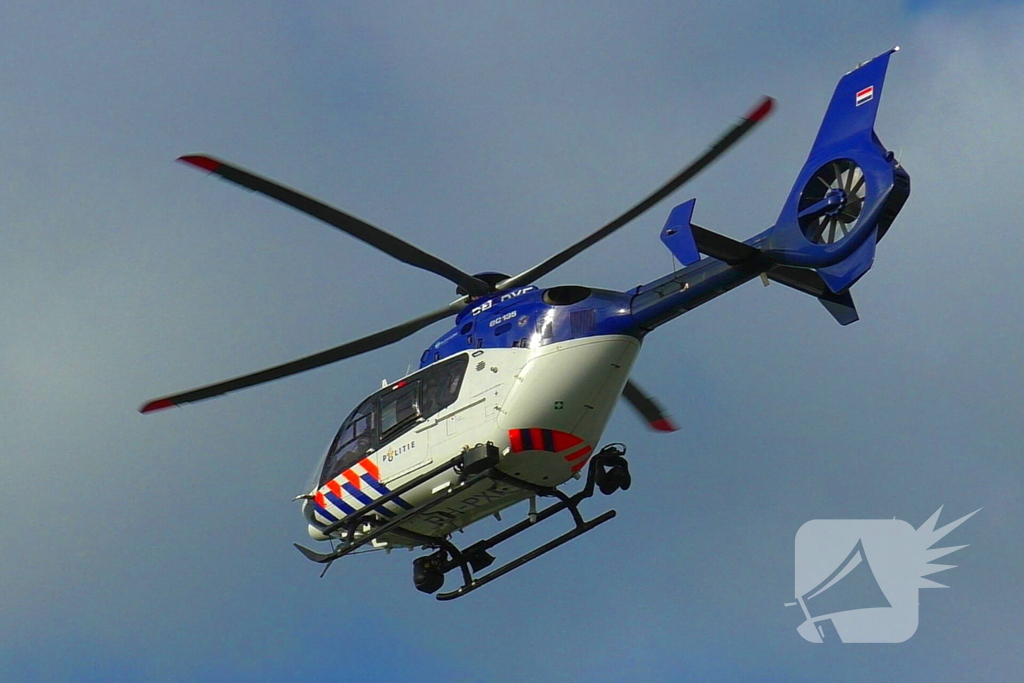 Politiehelikopter biedt directe ondersteuning bij noodsituatie