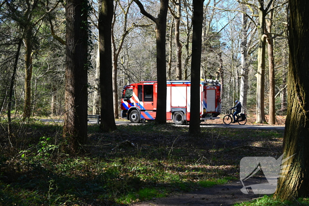 Flinke brand in natuurgebied
