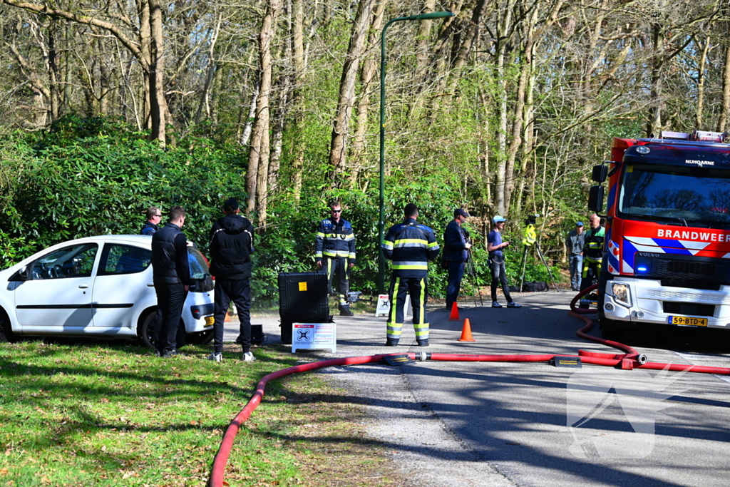 Flinke brand in natuurgebied
