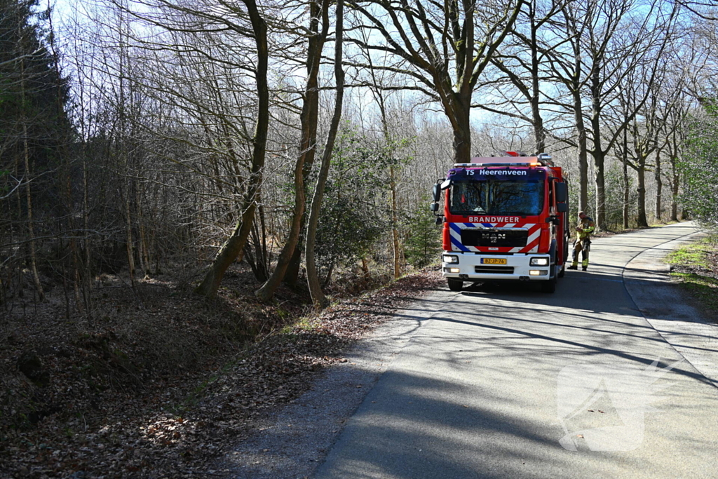 Flinke brand in natuurgebied