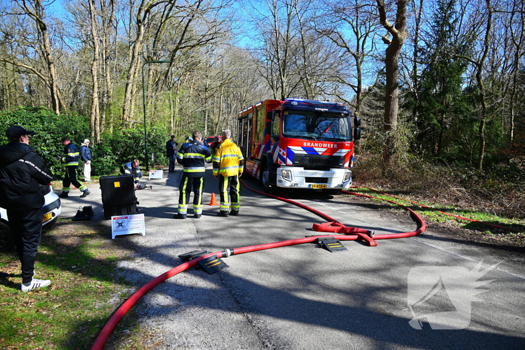Flinke brand in natuurgebied