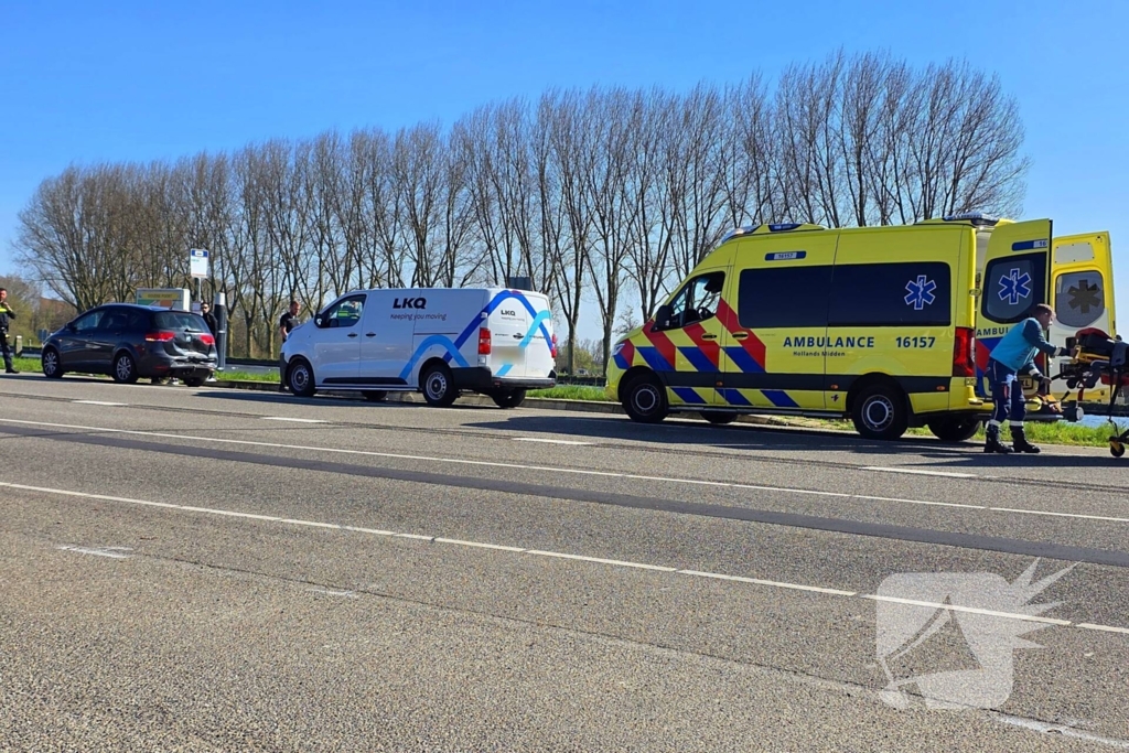 Gewonde bij kopstaart botsing