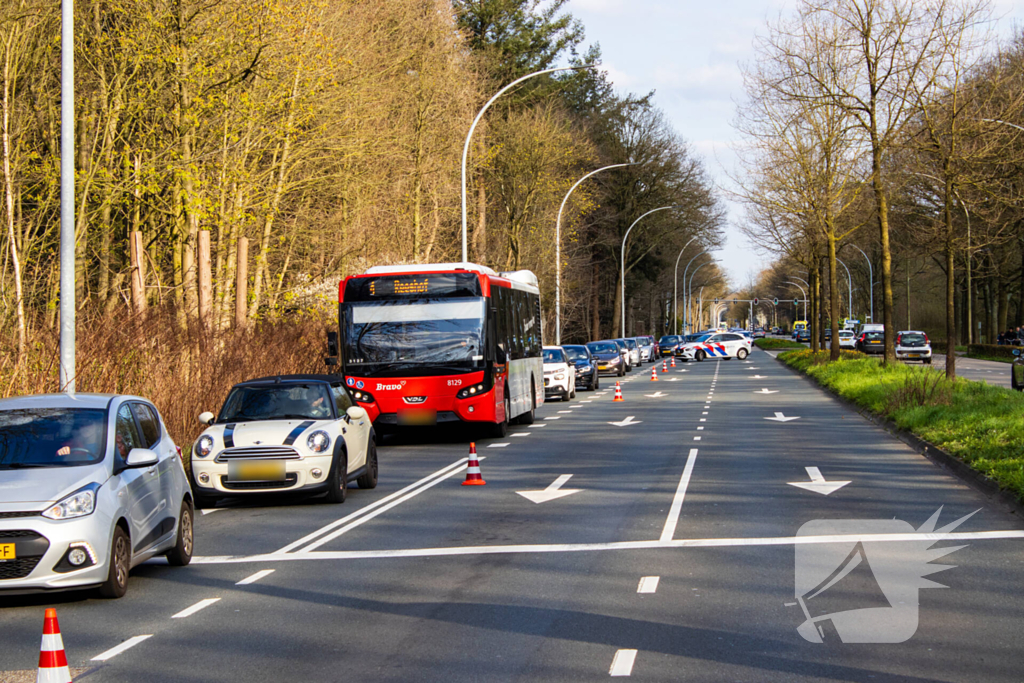 Verkeerschaos na kop-staartaanrijding