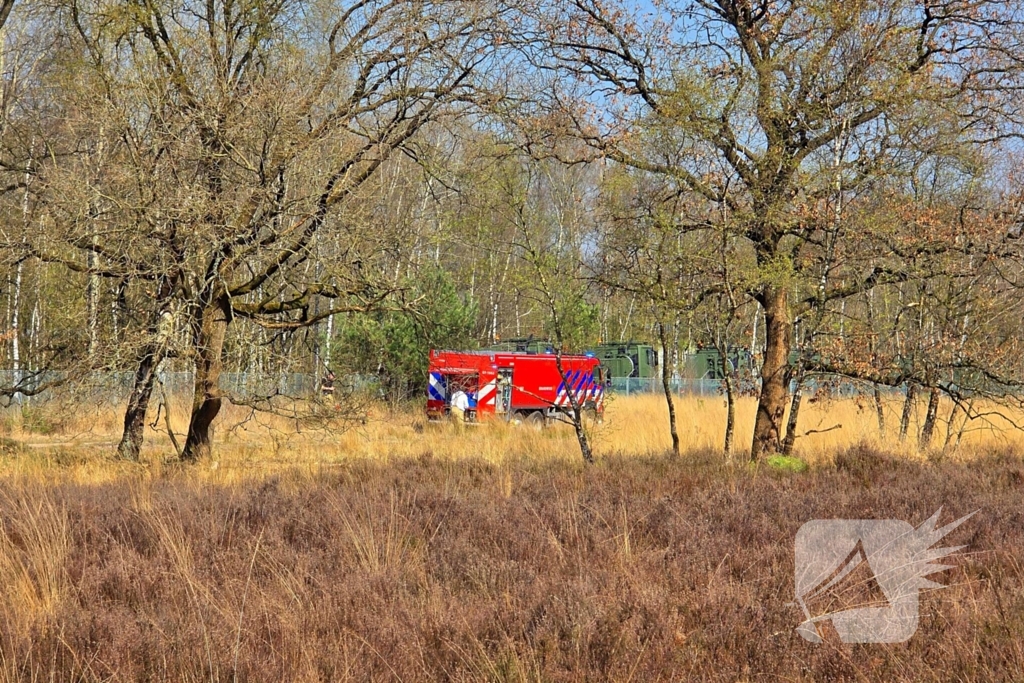 NL-alert voor brand in heidegebied