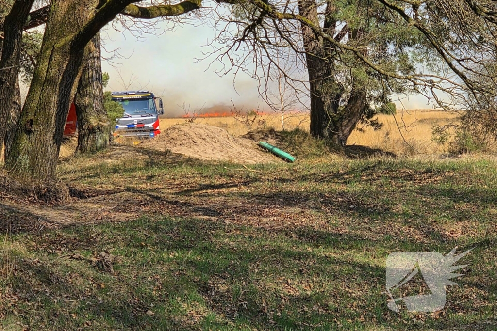 NL-alert voor brand in heidegebied