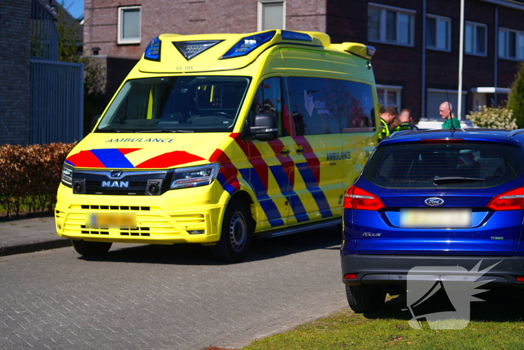 Ongeval tussen auto en scootmobiel