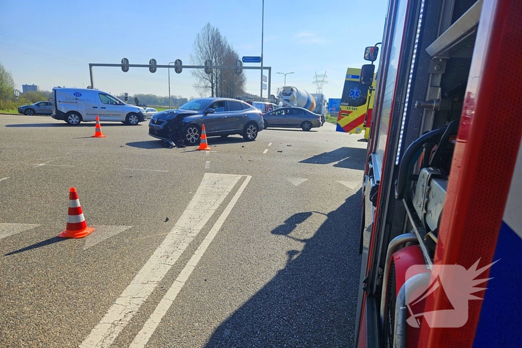 Ongeval tussen auto en motor