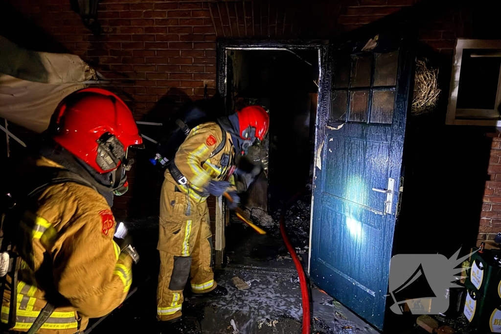 Kat vermist bij woningbrand