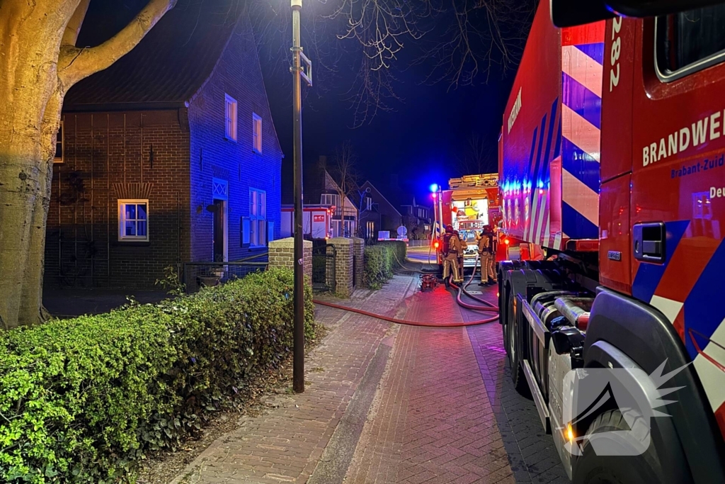 Kat vermist bij woningbrand