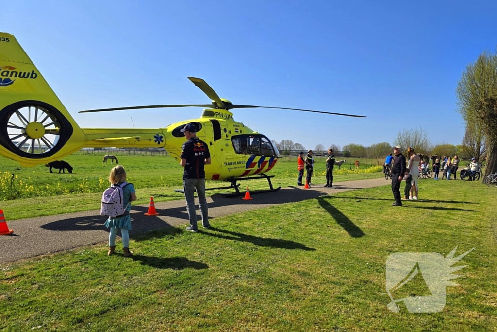 Traumahelikopter trekt bekijks bij medisch incident