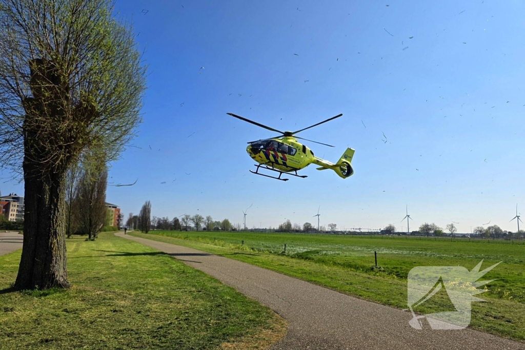 Traumahelikopter trekt bekijks bij medisch incident