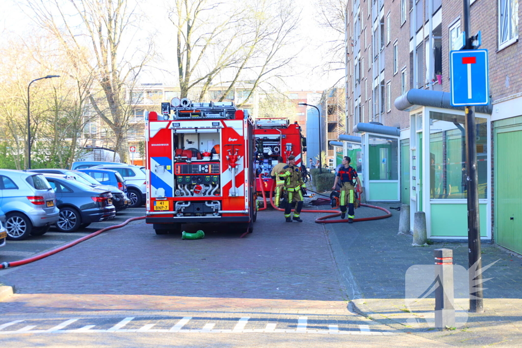 Flat ontruimd vanwege brand
