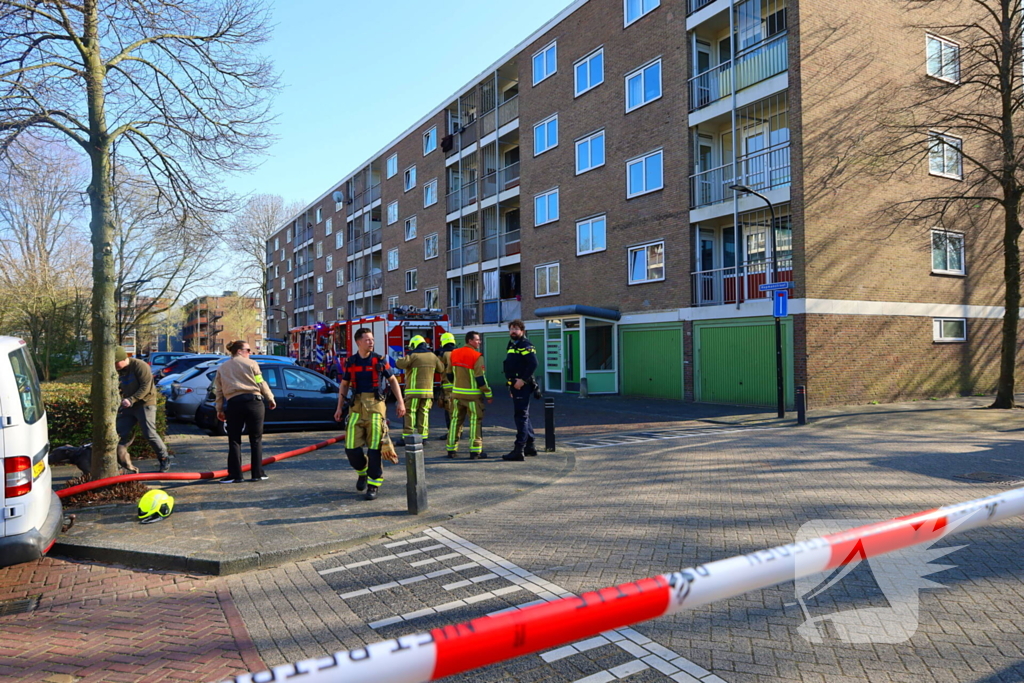 Flat ontruimd vanwege brand