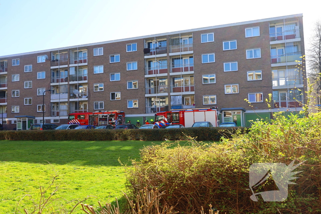 Flat ontruimd vanwege brand