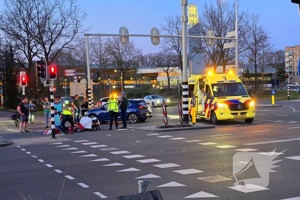 Aanrijding bij verkeerslichten kruising