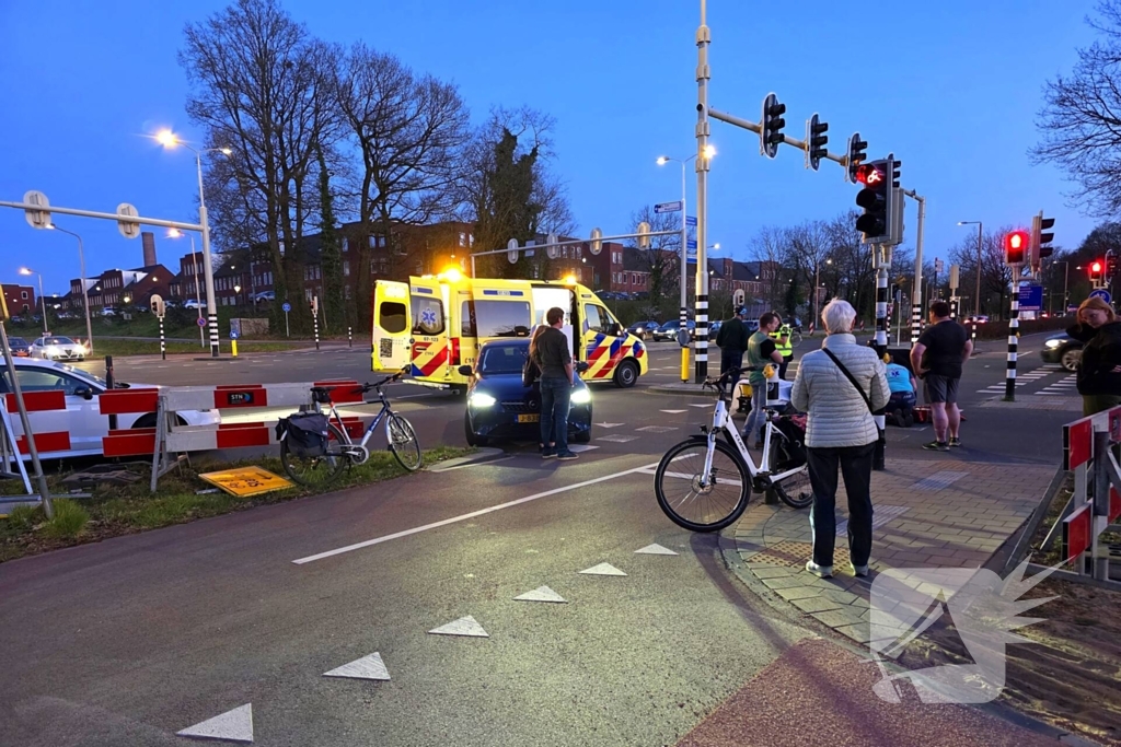 Aanrijding bij verkeerslichten kruising