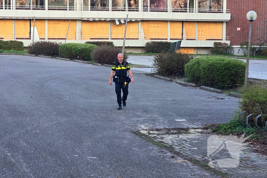 Grote inzet van politieagenten en politiehelikopter boj inbraakmelding