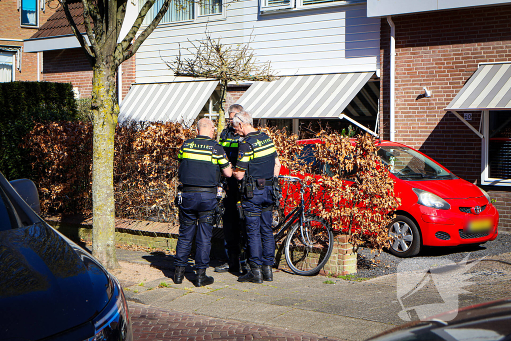Fietsster aangereden door bestelbus
