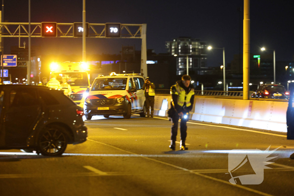 Persoon springt van viaduct bij ruzie na botsing