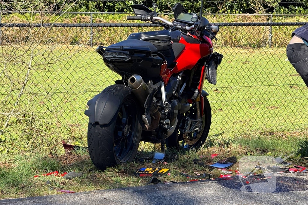 Ongeval tussen motorrijder en automobilist