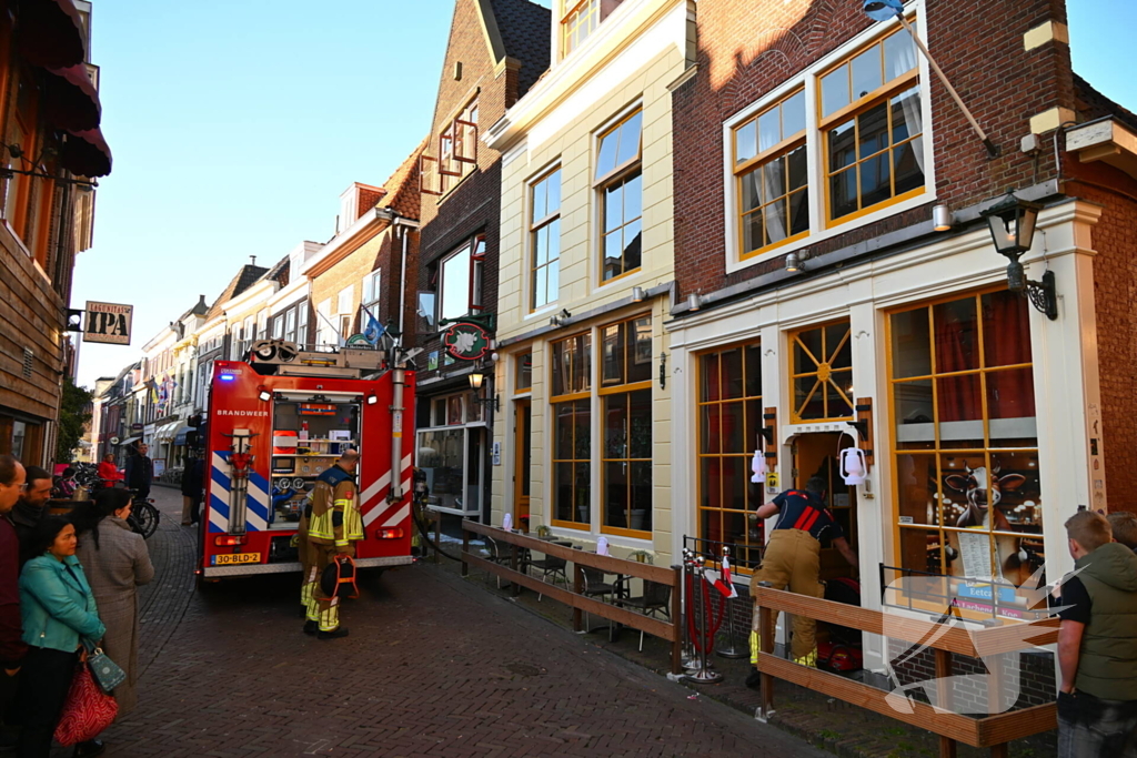 Restaurant ontruimd wegens brand bovenwoning