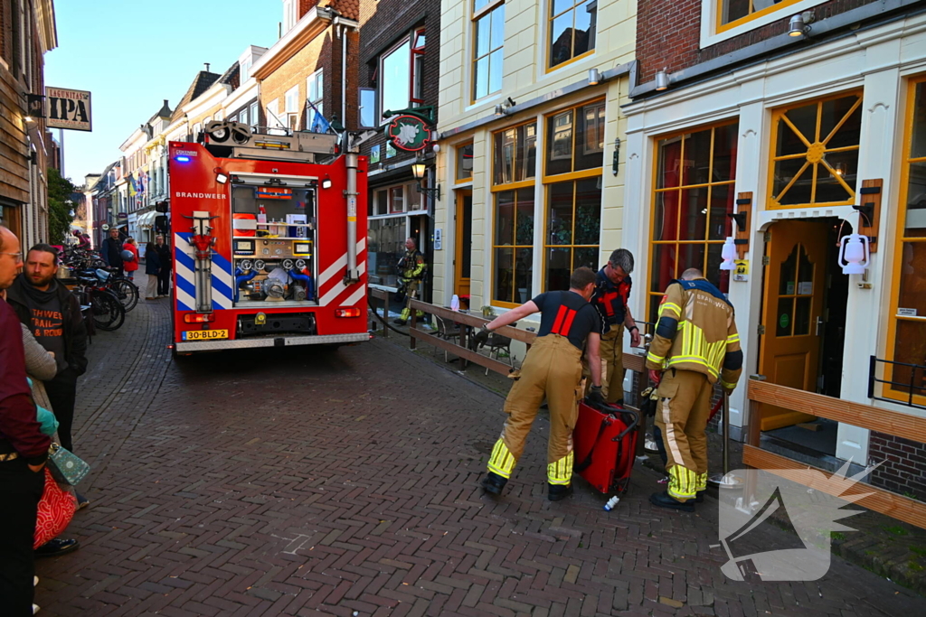 Restaurant ontruimd wegens brand bovenwoning