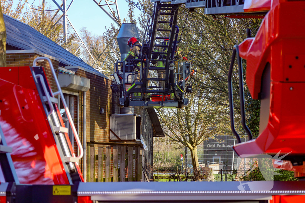 Snelle blussing voorkomt verdere schade aan snackbar