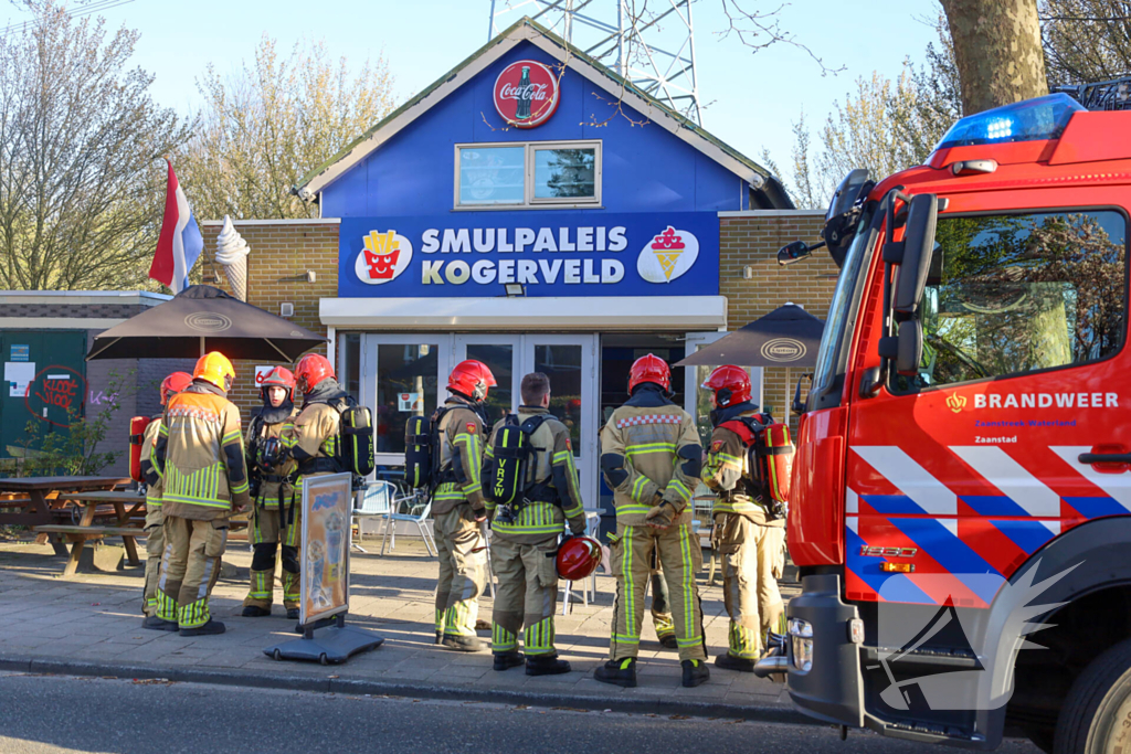 Snelle blussing voorkomt verdere schade aan snackbar