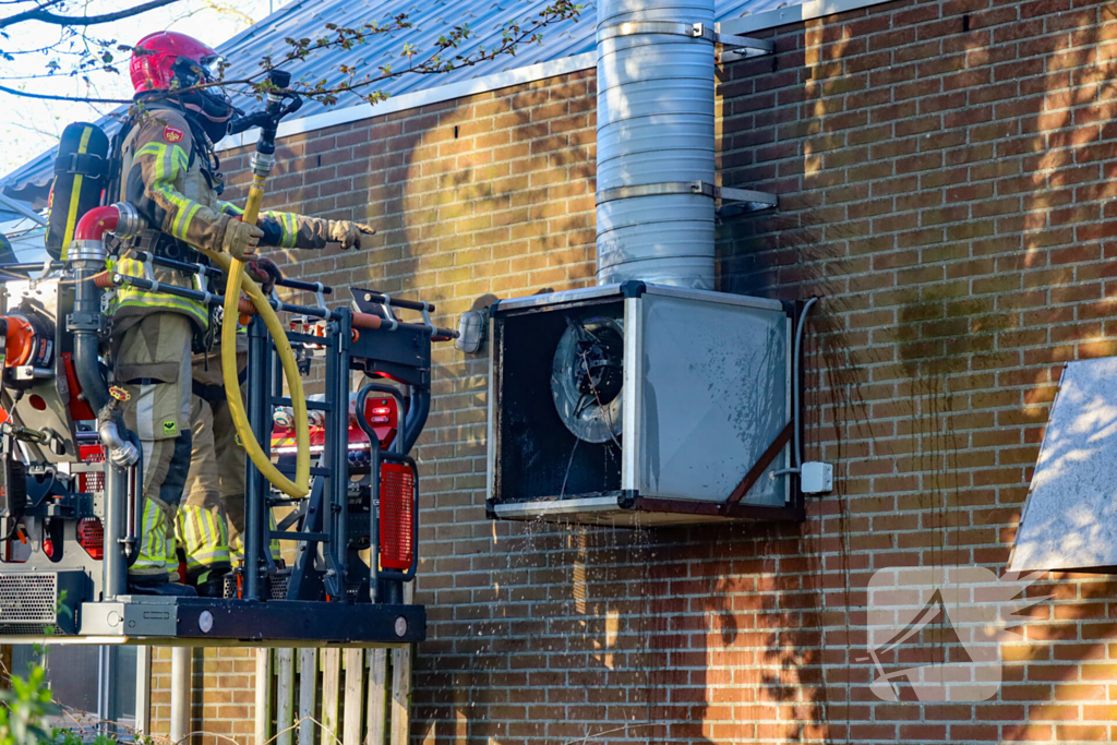 Snelle blussing voorkomt verdere schade aan snackbar