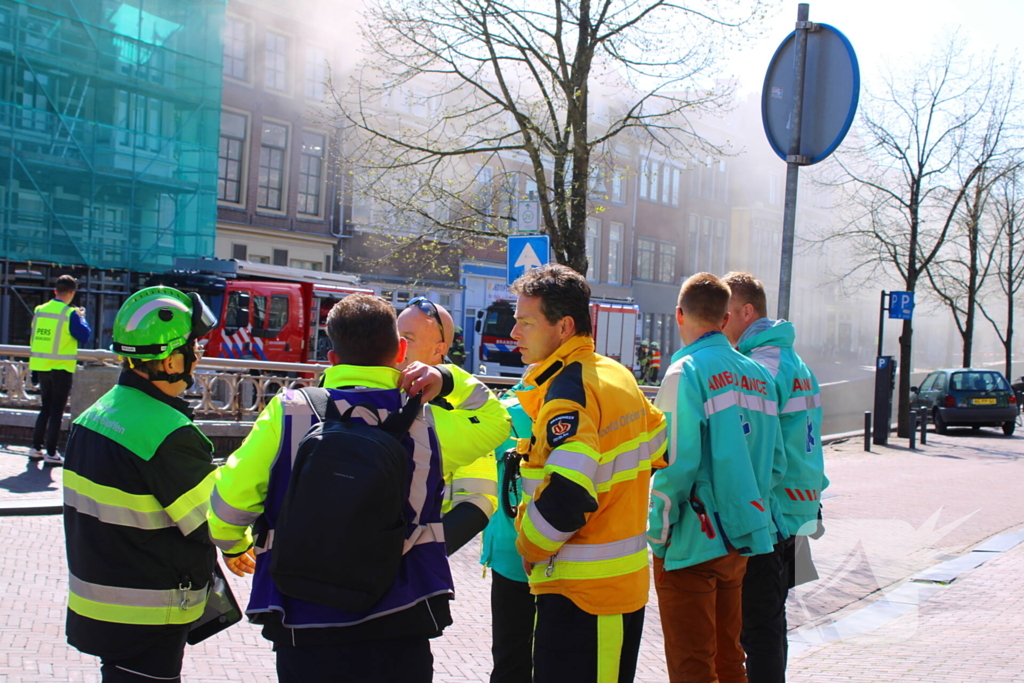 Veel rookontwikkeling door woningbrand