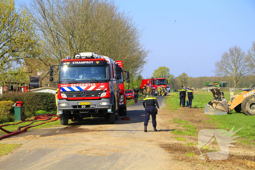 Brandweer ingezet voor grote brand
