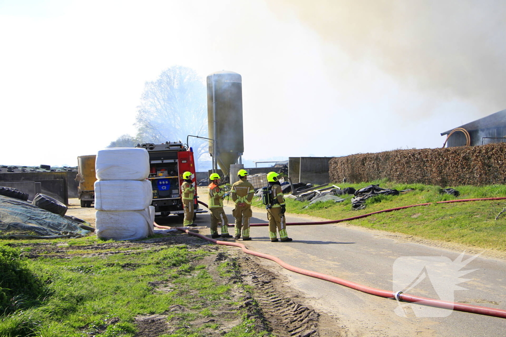 Brandweer ingezet voor grote brand
