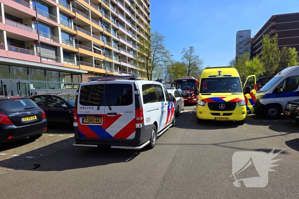 Persoon gewond bij brand in flatwoning