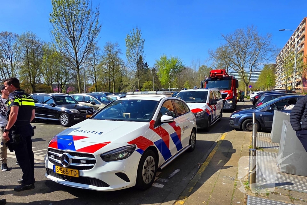 Persoon gewond bij brand in flatwoning