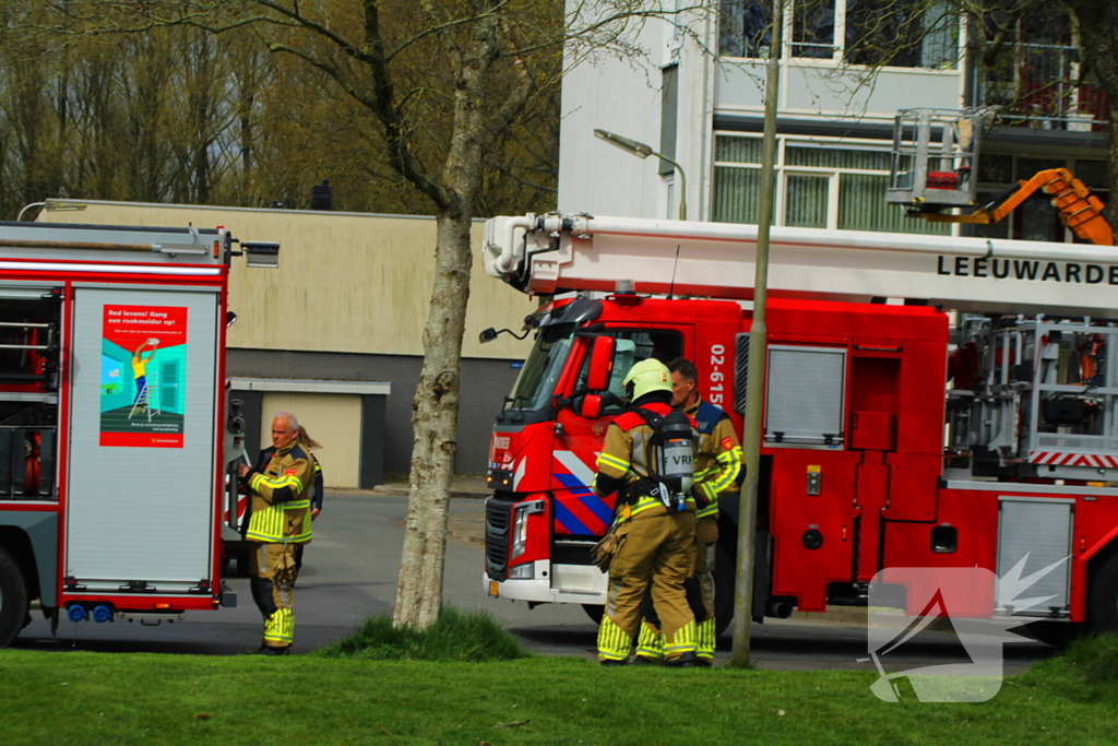 Brand in coniferenhaag snel onder controle